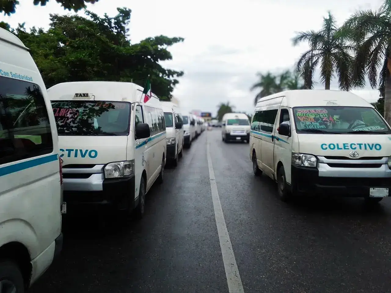 Colectivo en Tulum